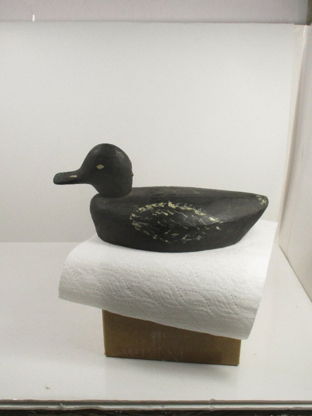 Antique Hand Carved Painted Folk Art Primative Wood Duck Decoy